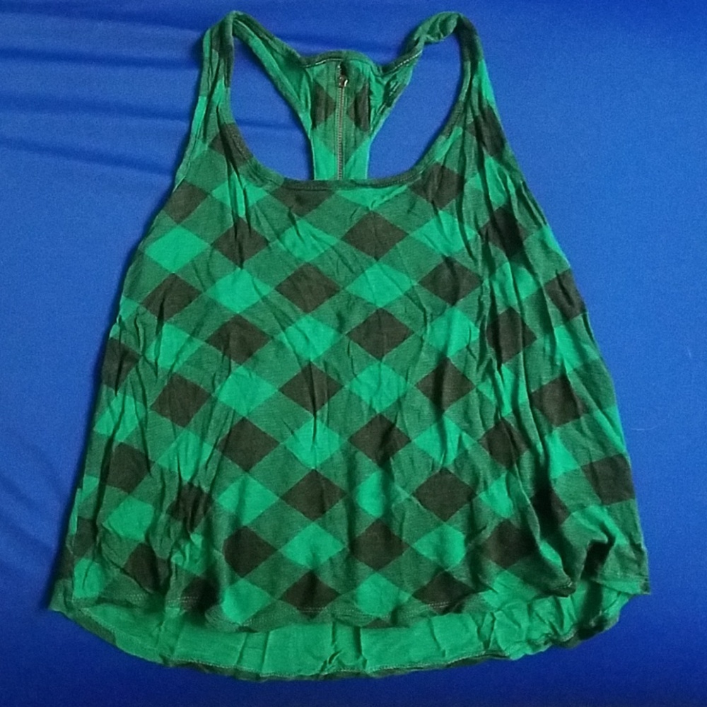 Green racerback tank